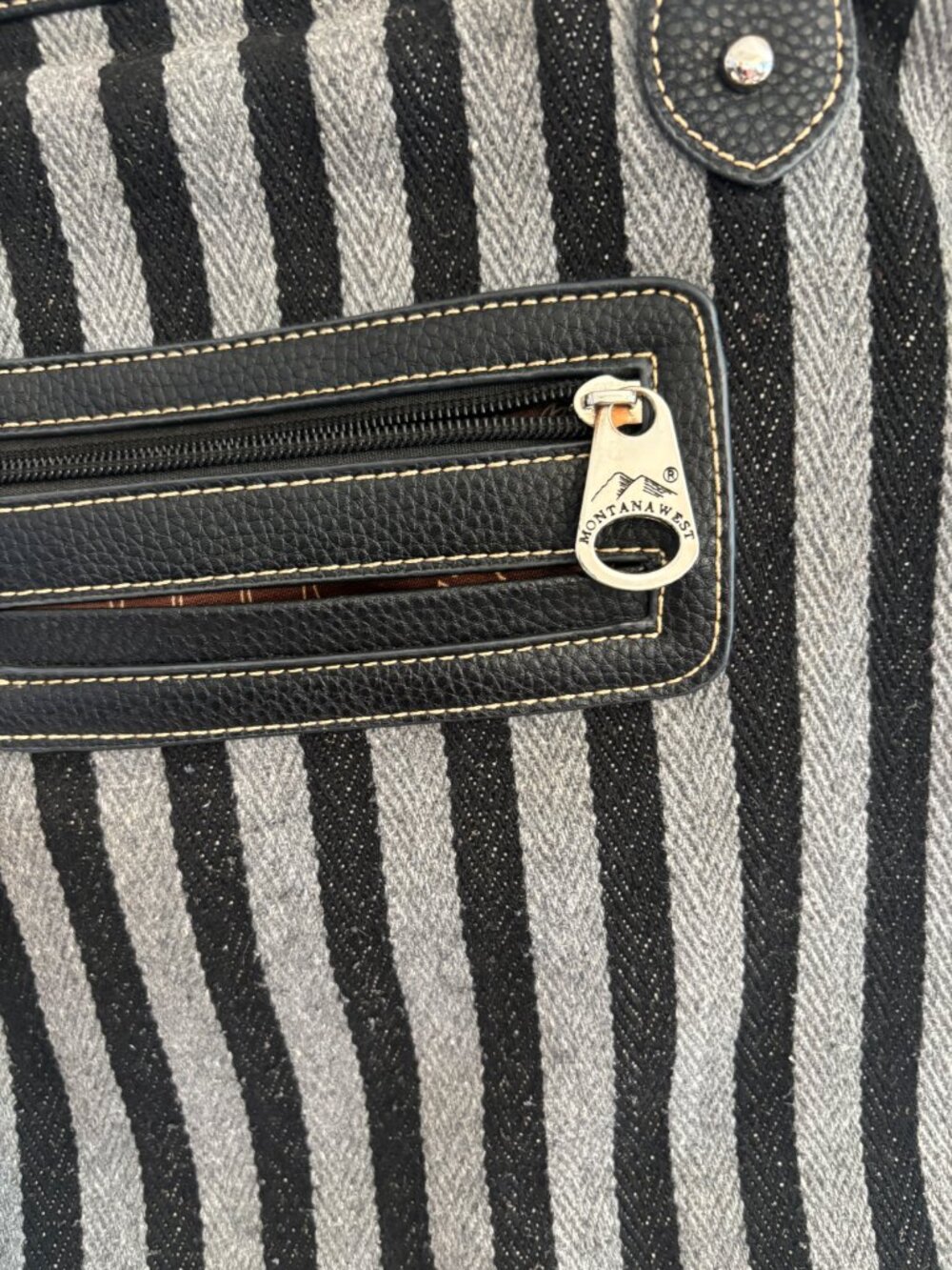 Montana West Distressed Look Flag Purse - Picture 4 of 13